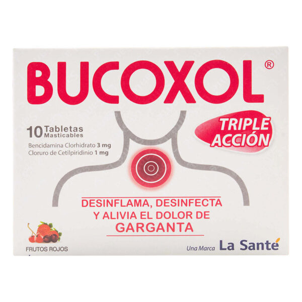 BUCOXOL TRIPLE ACCION F.ROJOS 10 TBS