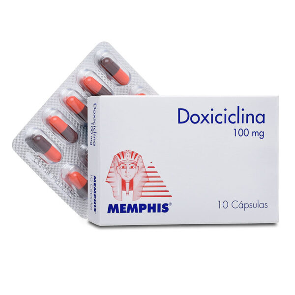 DOXICICLINA 100 MG 10 TBS MP