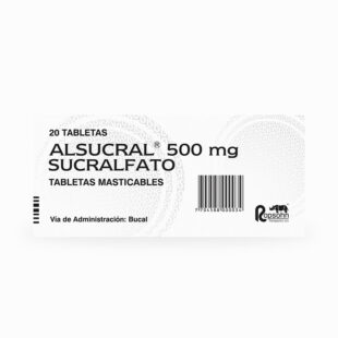 ALSUCRAL 500 MG MASTICABLE 20 TABLETAS