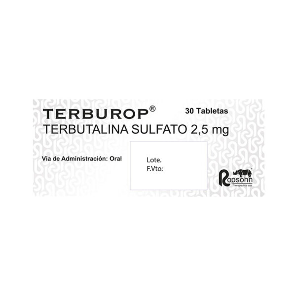 TERBUROP 2.5 MG 30 TABLETAS