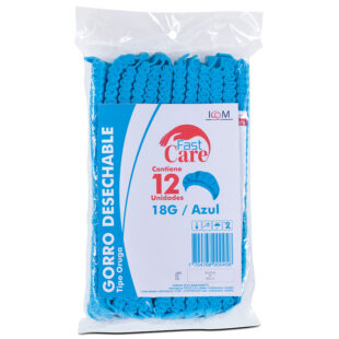 GORRO DESECH.FAST CARE AZUL 12 UDS ICOM
