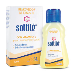 REMOVEDOR SOTTILE VITAMINA E 40 ML ICOM