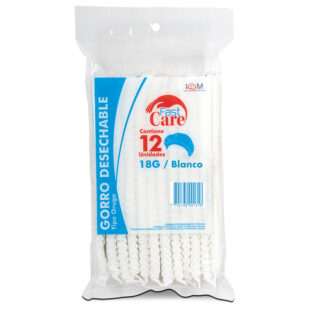 GORRO DESECH.FAST CARE BLANCO 12UDS ICOM