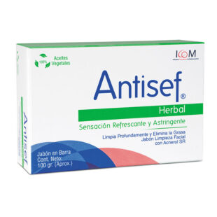 JABON ANTIACNE ANTISEF HERBAL 100GR ICOM
