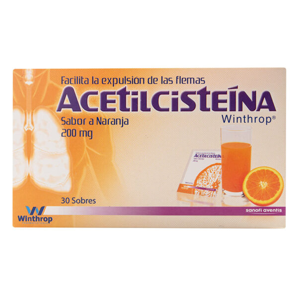 ACETILCISTEINA 200 MG 30 SBS W