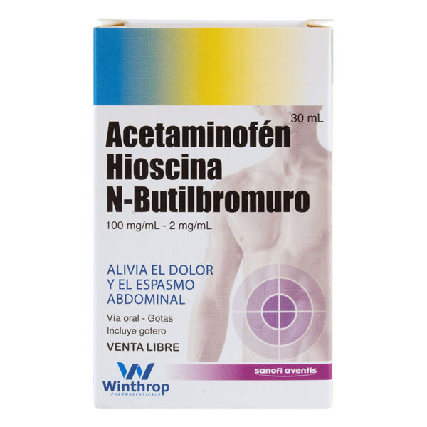 HIOSCINA N-BUT+ACETAMINOF.100 MG 30 ML W