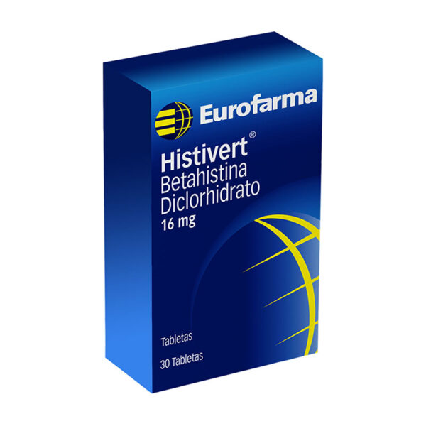 HISTIVERT 16 MG 30 TABLETAS(3%+)