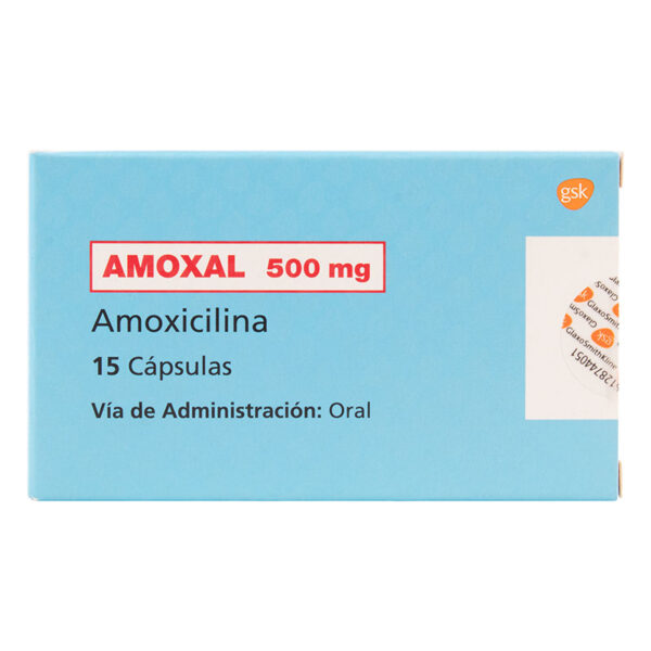 AMOXAL 500 MG 15 CAPSULAS (3%+)