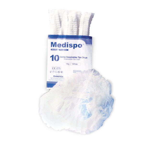 GORRO DESECHABLE PROTEX ORUGA 10 UND