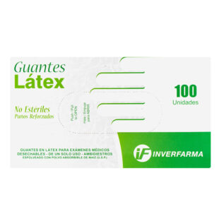 GUANTE LATEX G.V.T.M 100 UDS INVERFARMA