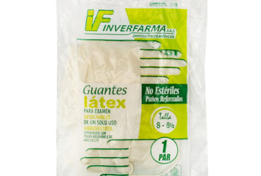 GUANTE EXAMEN LATEX INVERF.S 2 UDS