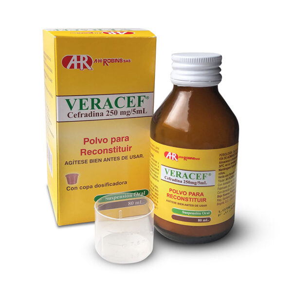 VERACEF 250 MG SUSPENSION 80 ML