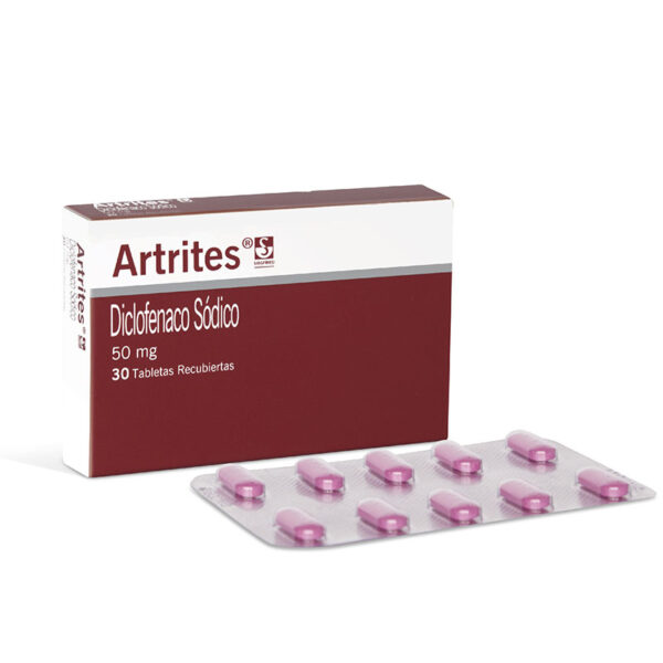 ARTRITES 50 MG 30 GRAGEAS