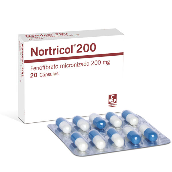 NORTRICOL 200 MG 20 CAP.(3%+)(PAE)(PDB)