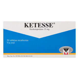 KETESSE 25 MG 20 COMPRIMIDOS (3%+)
