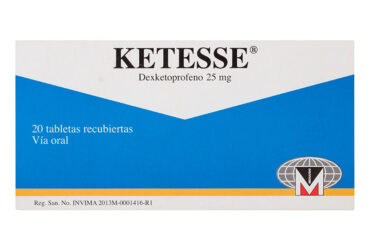 KETESSE 25 MG 20 COMPRIMIDOS (3%+)