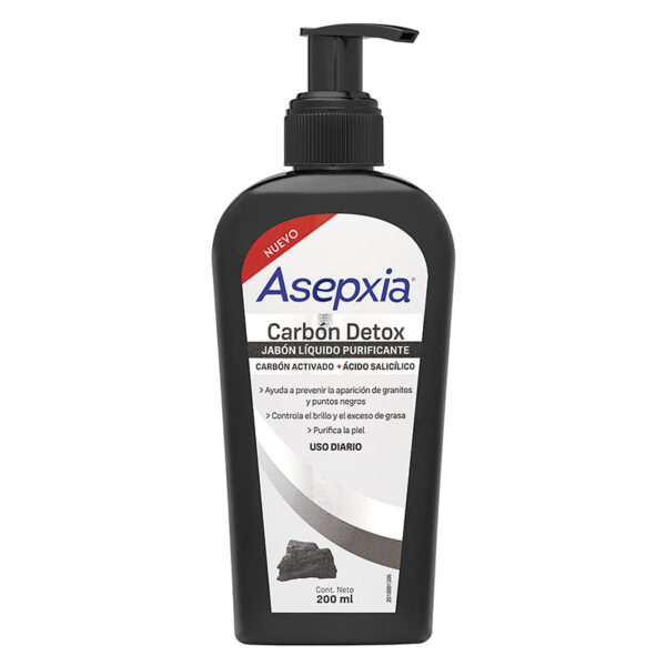 JABON LIQUIDO ASEPXI CARBON 200 ML  (SF)