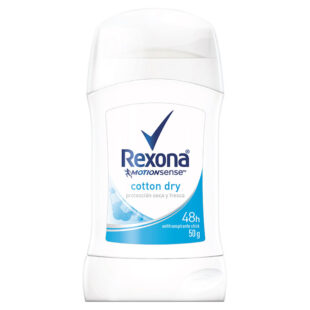 DTE REXONA BARRA MUJER COTTON 50 GR M